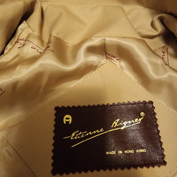 Vtg Etienne Aigner Double Breasted Trench Coat - Picture 9 of 9